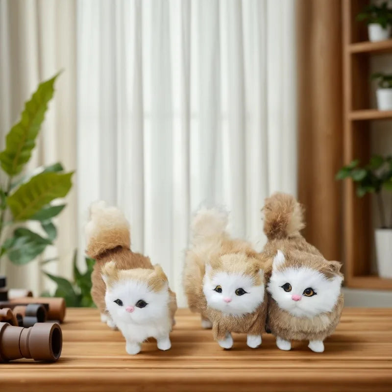1pc Realistic Cat Plush Toy