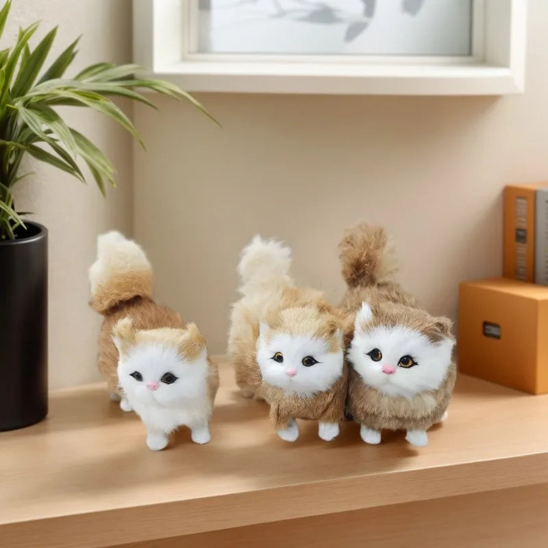 1pc Realistic Cat Plush Toy