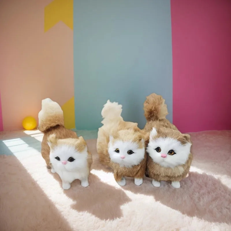 1pc Realistic Cat Plush Toy